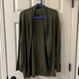 a.n.a Spruce Green Long-Sleeved Cardigan - Size Medium